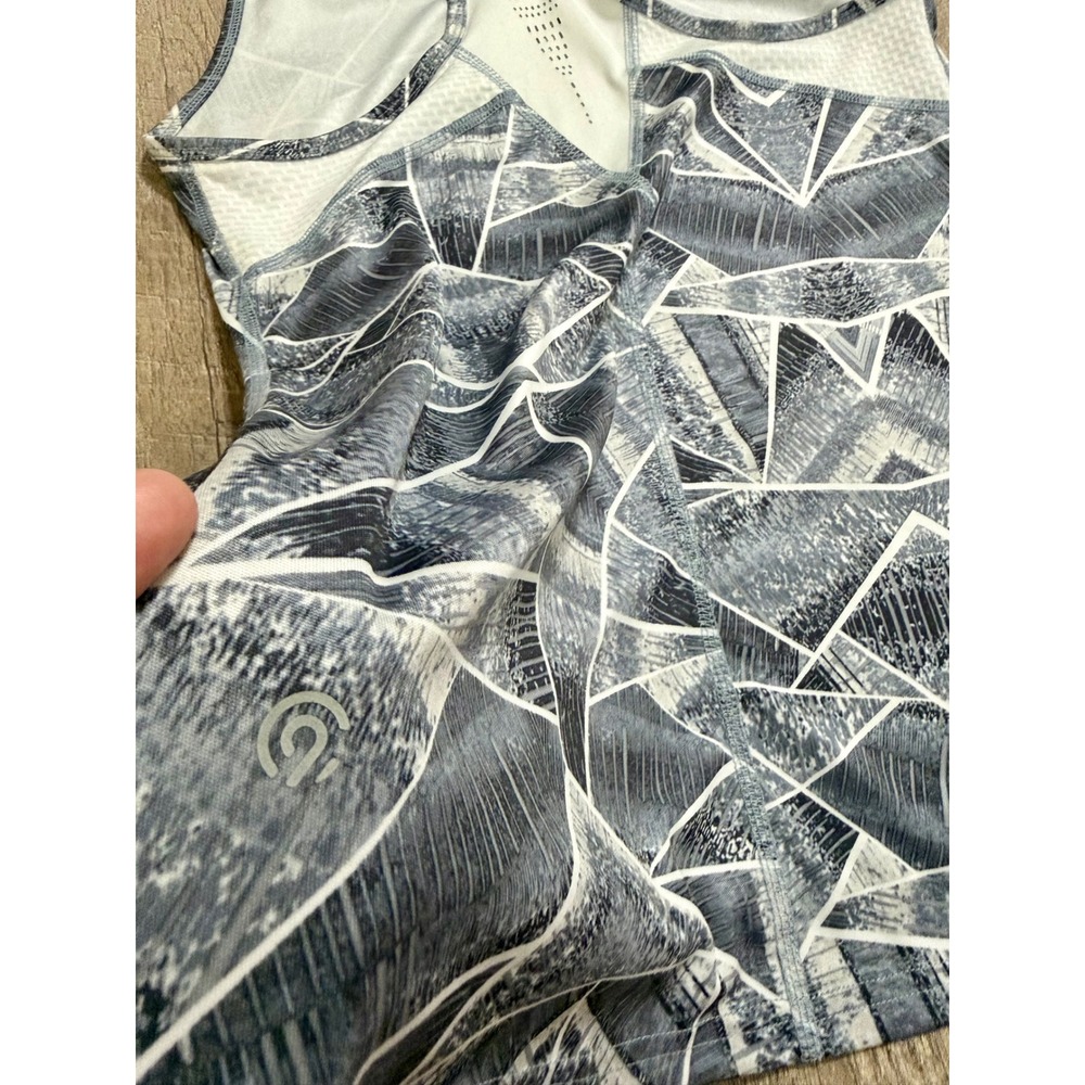 Champion C9 Women's Grey Geometric Racerback Mesh Activewear Tank Top S - Picture 4 of 5